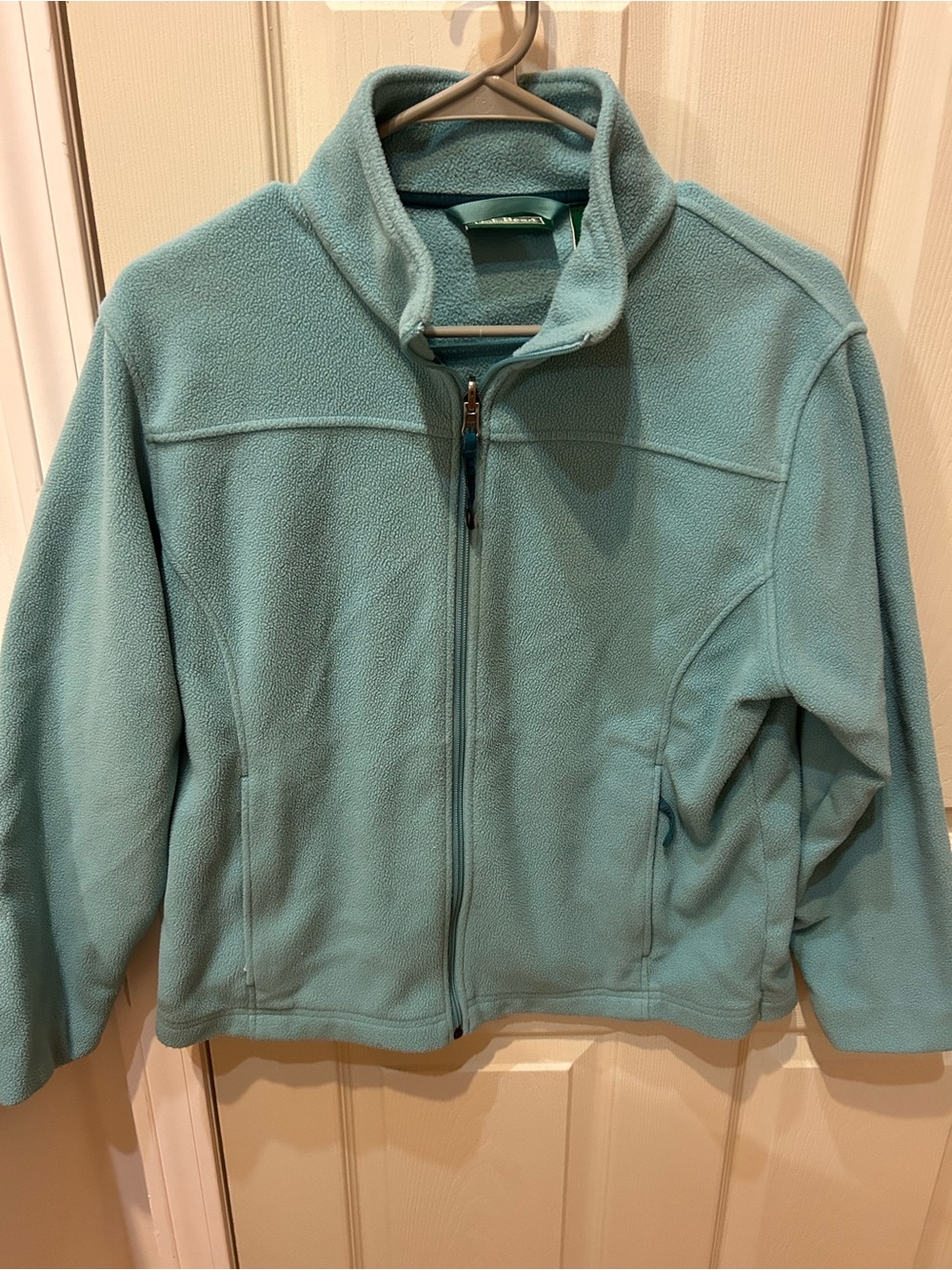 L.L. Bean Light Blue Full-Zip Fleece Jacket